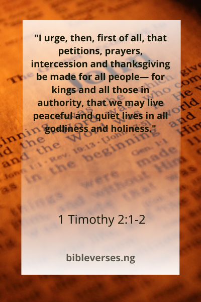 1 Timothy 2:1-2