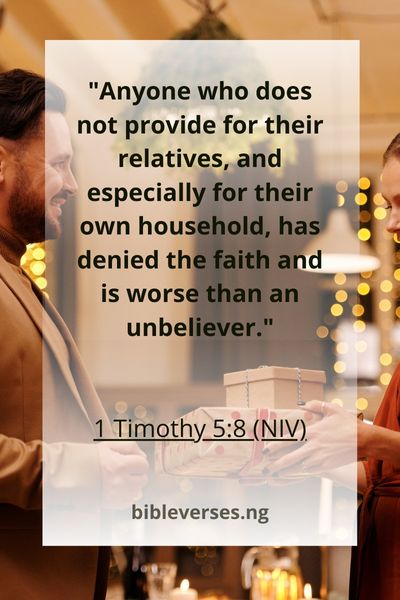 1 Timothy 5:8 (NIV)