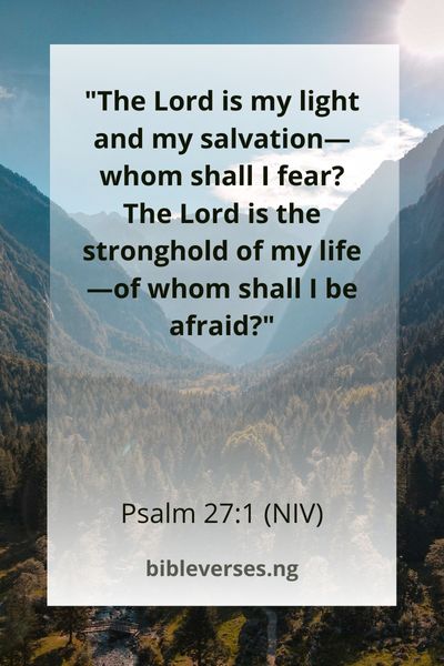 Psalm 27:1 (NIV)