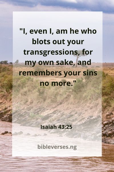 saiah 43:25