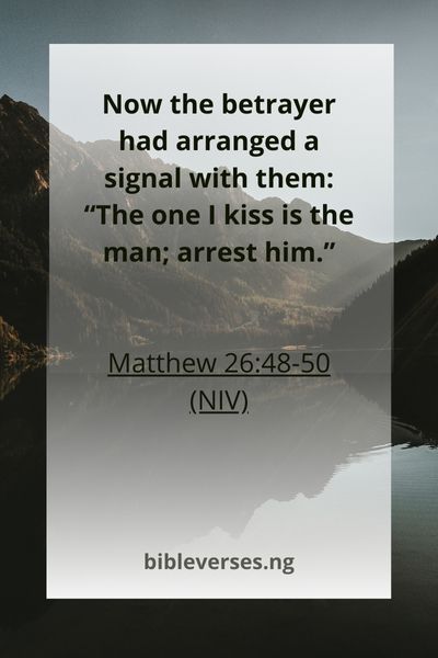 Matthew 26:48-50 (NIV)