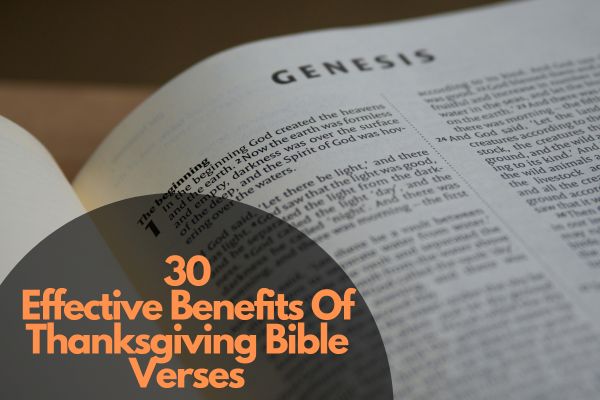 Benefits Of Thanksgiving Bible Verses