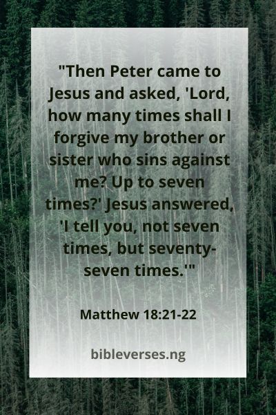 Matthew 18:21-22
