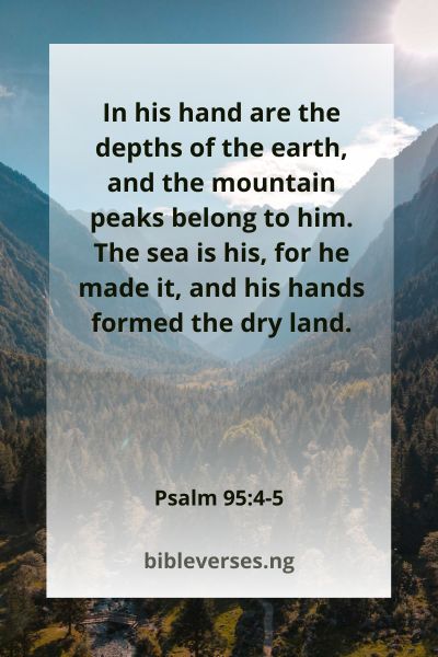 Psalm 95:4-5
