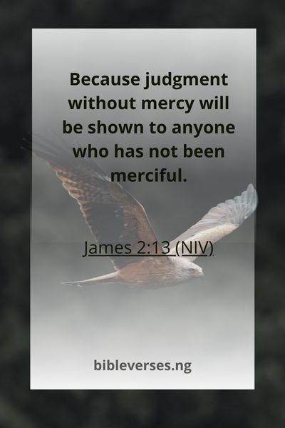 James 2:13 (NIV)