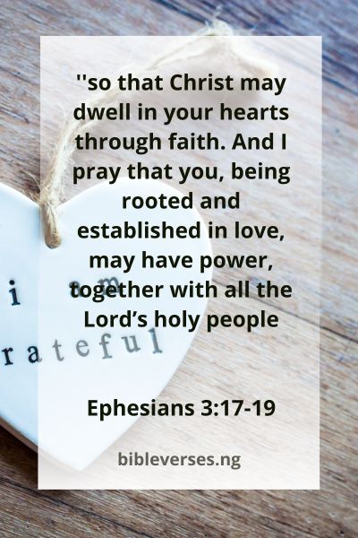 Ephesians 3:17-19