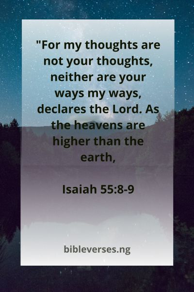 Isaiah 55:8-9