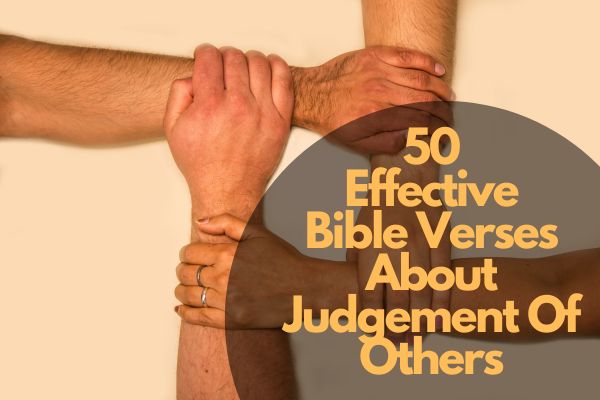Bible Verses About Judgement Of Others