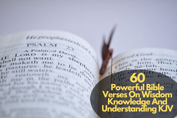 Bible Verses On Wisdom Knowledge And Understanding KJV