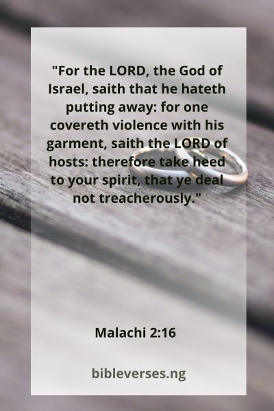 Malachi 2:16 