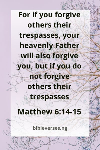 Matthew 6:14-15