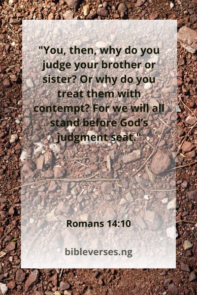 Romans 14:10
